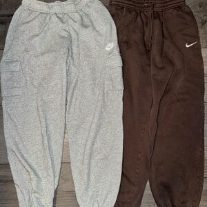 Nike Women’s Gray and Brown Jogger Pants
